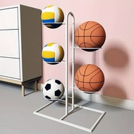 Basketball Ball Storage Rack Stable Freestanding Ball Storage Holder for Storage Volleyball Football