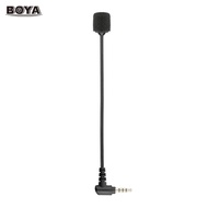 BOYA BY-UM4 Portable Omni-directional Condenser Microphone Mini Flexible Microphone with 3.5mm TRRS Connector for iOS Android iPhone Samsung HUAWEI Smartphone Tablet PC for PC with Single Speaker and Mic Jack Audio Recording