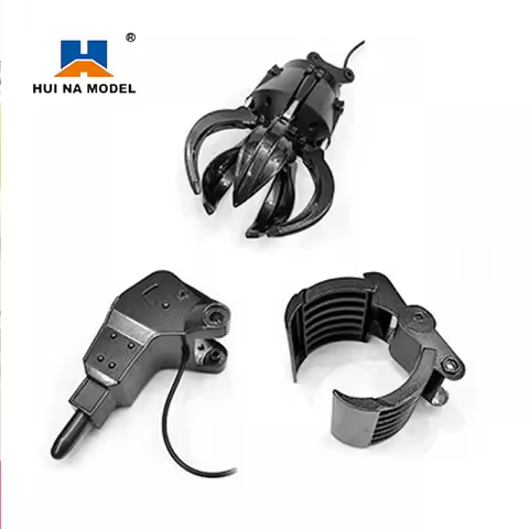 Original Huina 1593 593 Rc Excavator Accessories Extra Parts Alloy Drill Grip Wood Plastic Gripper C