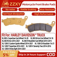 1 Pair Front Motorcycle Accessories Brake Pads Fro HARLEY-DAVIDSON XL 883 N Iron 16-21 XL 883 L Supe