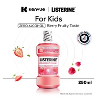 Listerine Kids Mouthwash With Berry Shield Zero Alcohol 250ml (Fresh Breath Dental Oral care)