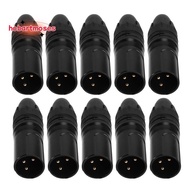 DIY Microphone XLR 3Pin Male Plug DIY Microphone 3Pin Connector XLR 3Pin Connector