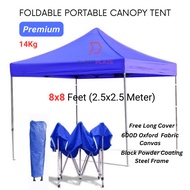 Blue 8x8 Feet Premium Quality Foldable Canopy Tent Gazebo Folding Portable Tent
