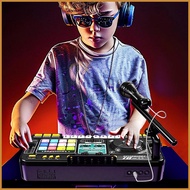 Kids DJ Mixer Portable USB Charging Kids Keyboard Table With Lights Children's Musical Instrument To
