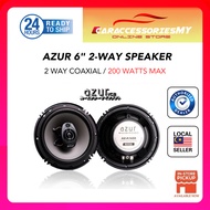 AZUR AZ-1650 6 Inch (16cm) 2-Way Coaxial Car Speaker Universal Door Woofer