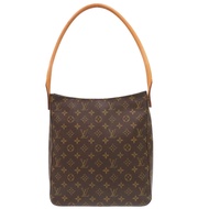路易威登 Looping GM Monogram M51145ブラウン單背包 LV 0895 [LOUIS VUITTON] 成色極佳