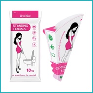 Women Urine Funnel for Travel Female Urination Device 10 Pieces Waterproof Leak-Proof Foldable Hygie