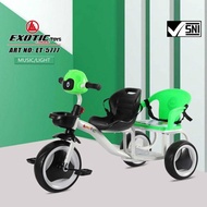 Exotic Sepeda Anak Bayi Balita Dorong Roda 3 Tricycle Exotic ET5777 By Pacific Green