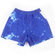 Unused item □ LOUIS VUITTON Louis Vuitton 23SS Amen Break LV logo hardware tie-dye leather shorts bl