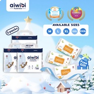 (3 Pack) Aiwibi Natural Premium Big Pack Diaper Pants, Baby diaper, Ultra-thin, Soft diapers -- M/L/