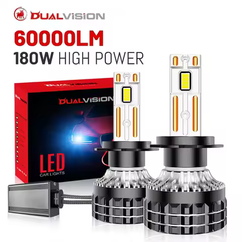 Dualvision K5C H7 H4 H11 LED Headlights H1 H8 9005 HB3 9006 HB4 9012 880 881 H27 9007 9008 H13 6000K