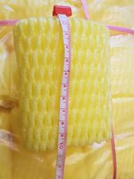 水果 雙層網套/泡棉/發泡網/緩衝包裝包材(黃) 雙層 10cm