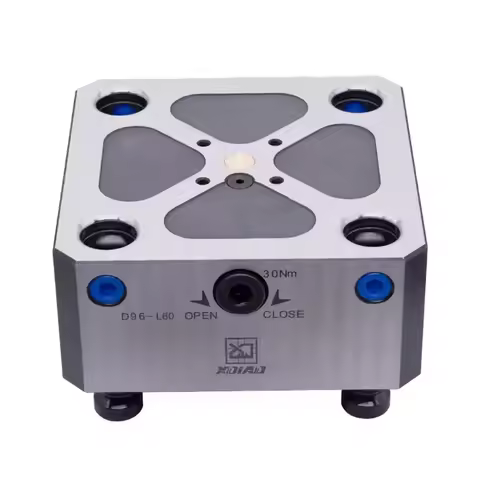 CNC XinDian 5-Axis Riser, Height 60 mm D96 Quick Point Plate Machine Tool Manual Chuck 5 Axis CNC Se