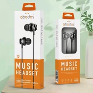 ABODOS AS-ES55 HIFI Stereo Earphone Headset / 3.5mm Audio Jack / EXtra Bass