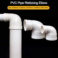 NARCISSUS13A0E Pipe Reducing Elbow, 2 Way White Pipe Fitting Corner,  PVC Fittings Pipe Pipe DIY Fra