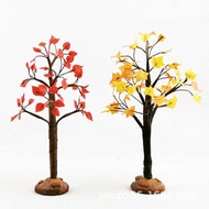 2021 Creative Decoration Halloween Country Decoration Props Accessories Red Elm Tree Maple Leaf Tree