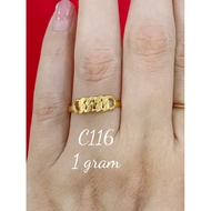 1 gram light gold mining ring