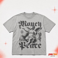 Dark T-shirt Money Peace misty cottong combed 20s size s-3xl
