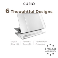 CURIO Clear Case for MBook - Crystal Clear Full Hard Cover (Air, Pro, Neo | 13, 14, 15, 16 inch)