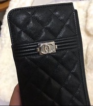 Chanel 長夾 Chanel boy 銀釦扁夾