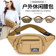 Four Zipper Messenger Bag Multifunctional Men's Waist Bag Construction Site Cash Register Bag