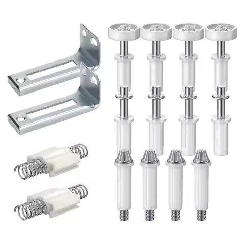 16x Bifold Door Hardware Kit, Bifold Door Hardware Repair Replacement Parts