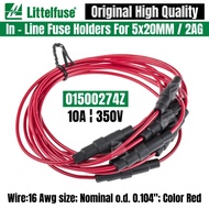 Littelfuse 01500274Z LF 150274 In Line Cartridge Fuse Holders for 2AG or 5x20MM Fuse 16Awg Wire Cabl