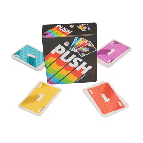 《Push 2024》, Card Game, Board Game, Interactive Game, Available in 6 Languages Including English, Sp