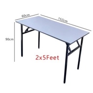 Office Table (EXTRA THICK) 3V Foldable Wood Top Banquet Table 2ft x 5ft | Gaming Table | Study Table