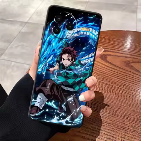 Case for Xiaomi Redmi K40 K80 Pro 13C A5 A3 10 9 14C A1 A2 Plus 12C A4 Black Soft Phone Cover Anime 