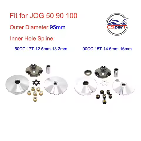 95MM 15T 17T Variator Kit JOG 50 90 100 1E50QMF 1E52QMG Tgb Verucci Qingli Vento Keeway Kazuma ATV B