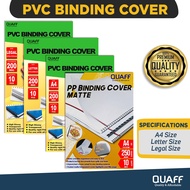 (10sheets) PVC Binding Cover Clear 200Micron & PP Frosted Matte Binding Cover 250micron