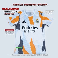 PUTIH Newest WHITE MADRID TRAINING FOOTBALL JERSEY 2025 2026 JERSEY REAL JERSEY MADR1D TRAINING PREM