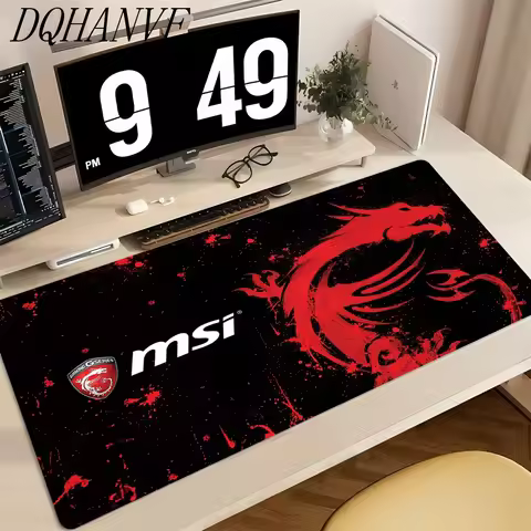 MSI Table Mat Mouse Pad Desk Mouse Pad Cute HD Desk Pad Extended Gaming Keyboard Mats Large XXL Game