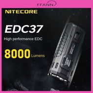 NITECORE EDC37 flashlight with strong light charging and ultra bright longrange shooting