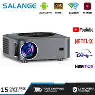 Salange X2 Mini Portable Projector Profesional Android 9.0 5G Wifi Full 4K HD 1080P 12000lumens BT5.1 Smart Home Theater Proyector