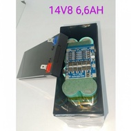 Power storage for 12V speaker.