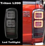 ไฟตกแต่งไฟเบรก LED สำหรับ Mitsubishi Triton L200 19-23 ชุดไฟท้ายรถยนต์ อุปกรณ์ตกแต่งรถยนต์ สีสันสดใส