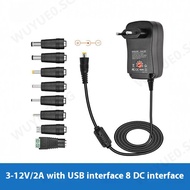 Universal AC/DC Power Adapter Plug Charger Adapter 3V 4.5V 6V 7.5V 9V 12V wuyue0.sg