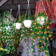 pohon bunga gantung, bunga gantung plastik/artificial, dekorasi rumah.