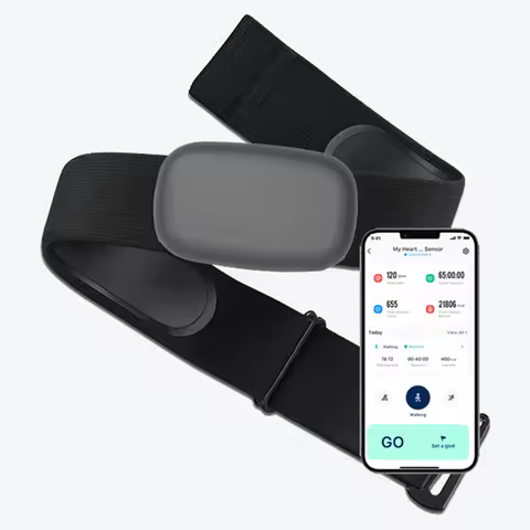 FITCENT5.3 Khz Chest Heart Rate Monitor Strap, Bluetooth, ANT, HR Sensor for Garmin Watch, Polar Bea