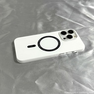 oppo reno 12 pro casing oppo reno 5f casing Pure White Lightning Magnetic PC Suitable for oppo reno1