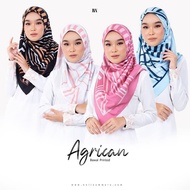 Bella Ammara Tudung Bawal Printed Agrican | Bawal Satin Premium | Tudung Bawal Eksklusif | Set Hadia