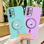 HP [46] Case Samsung A53 A33 A52 A52s A73 A13 A32 A23 A72 - Cool, contemporary apple logo flower Rai