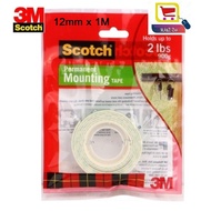 3M Scotch Permanent Mounting / Tape Double sided Tape- 12mm x 1M (112-1M)