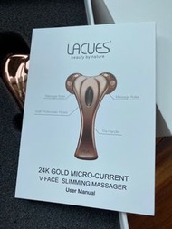 Lacues 24K Gold Micro-current V Face Massager