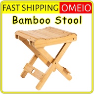 Portable Bamboo Wooden Stool Camping Glamping Chair Adult Child Foldable Folding Multipurpose Chair 