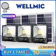 50000W BUY 1 TKAE 2 Lampu Solar Light Outdoor Lighting Solar Spotlight raya solar Waterproof LED Gar