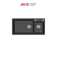 EVE ซิงค์แกรนิต ซิงค์ล้างจานสีดำ EVE CRESTSTONE 980/490 BLACK