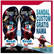 AMONG US Character Name Costume Sandals for Children/Adults FREE custom Like You Like